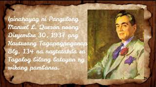 Kasaysayan ng Wikang Pambansa