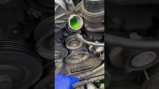 Bad pulleys on a Mercedes E350 W211. Bad pulleys on a Mercedes E350 W211.