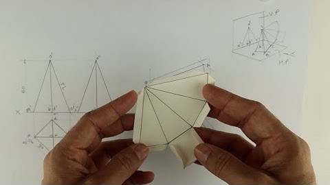 Projection of solids with development - 3 - Engineering drawing - Technical drawing