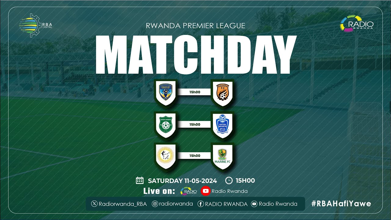 🔴LIVE:  Etoile de l'Est FC Vs Bugesera FC | Kiyovu Sports Vs Rayon Sports | Sunrise FC Vs Marine FC