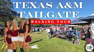 Texas A&M vs Samford 2025 | Aggieland Tailgate Walking Reaction! | 4K/60fps Tour for Big TVs Net Worth