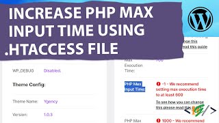 How to Increase PHP Max Input Time using .Htaccess File in WordPress | Max Execution Time