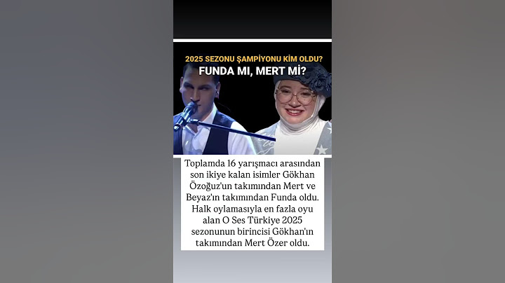O Ses Türkiye 2025 şampiyonu kim oldu?