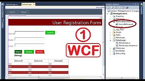 WCF Tutorial Step by Step | insert record into sql server using wcf services in asp.net c#.