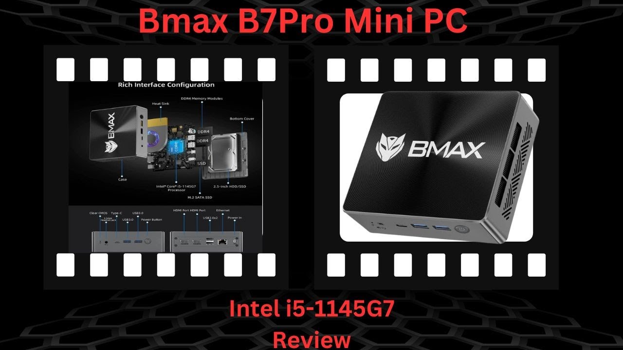 Mini PC BMAX B7 Pro - i5-1145G7, 16 Go RAM DDR4, SSD 1 To, WIFI 6