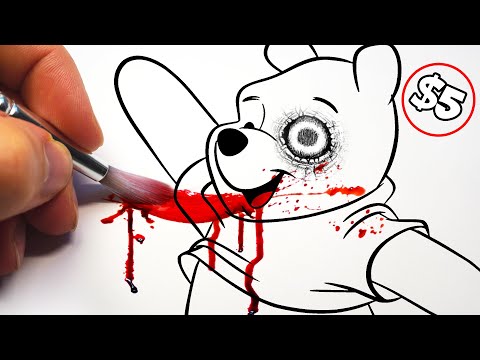Horror Artist Vs 5 Disney Kids Colouring Book