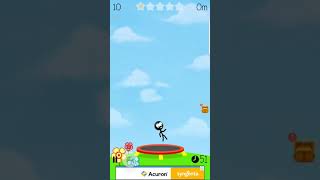 Trampoline Man Stickman Game screenshot 1