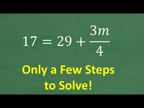 ONLY A Few Steps To Solve This Algebra Equation 
