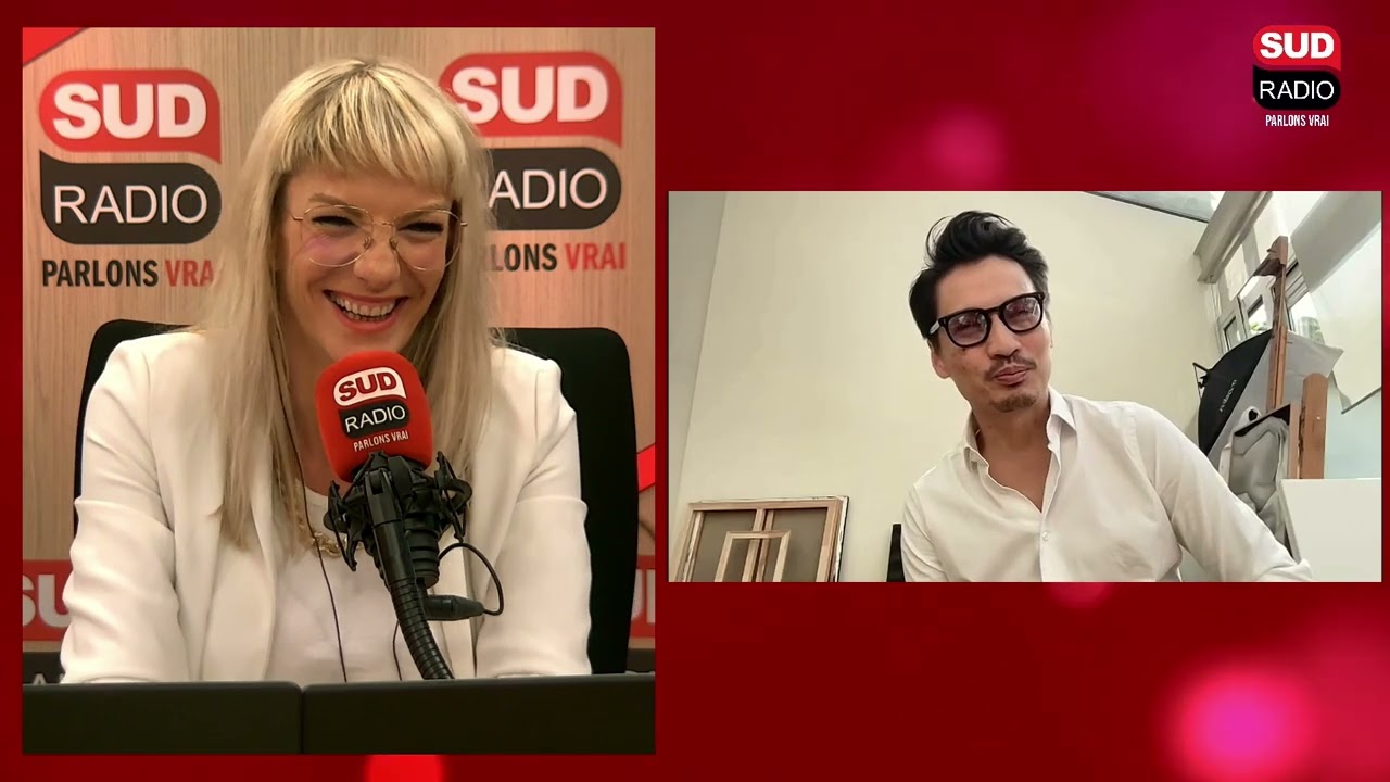 Mr Lung , artiste peintre et photographe, ancien de la pub et du digital, avec Judith Beller.