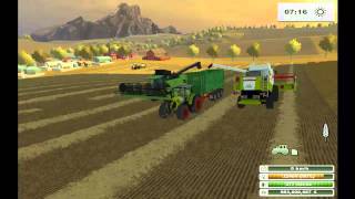 Une moisson sur Farming Simulator 2013