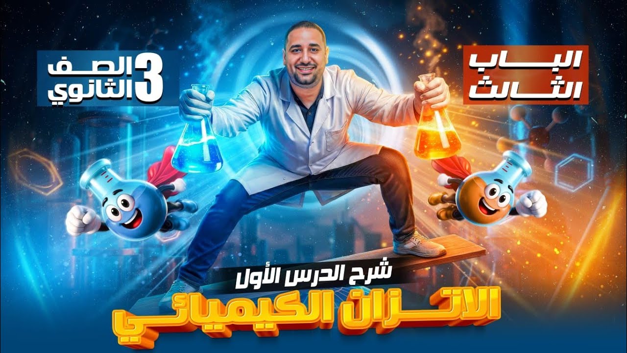 شرح الدرس الاول الاتزان الكيميائى كيمياء الصف الثالث الثانوي #الباب الثالث 