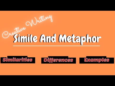 Simile And Metaphor// Creative Writing// Figurative language Devices