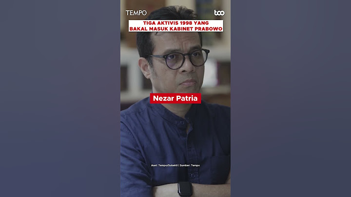 Aktivis 1998 yang Bakal Masuk Kabinet Prabowo #shorts