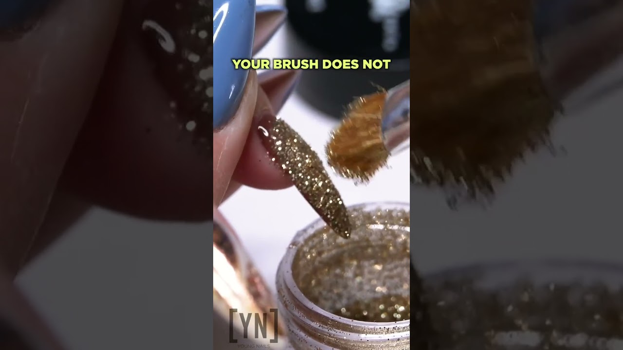 TRY THIS PRO TIP FOR HOLIDAY GLITTER NAILS