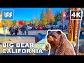 4k  big bear lake village california usa  walking tour  travel guide  binaural sound