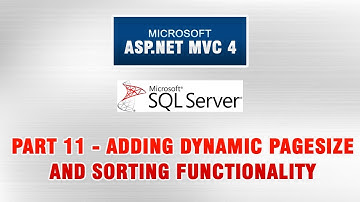 ASP.NET MVC 4 Database Tutorial In Urdu - Adding dynamic Pagesize & Sorting Functionality