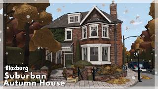 BLOXBURG: Autumnal London Suburban House Speedbuild | Roblox House Build
