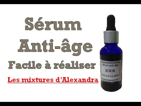 Sérum anti âge facile à réaliser