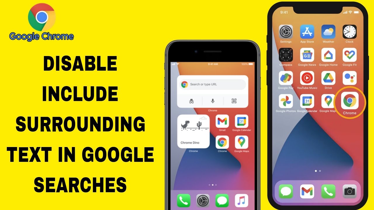 How To Disable Include Surrounding Text In Google Searches On Google Chrome App