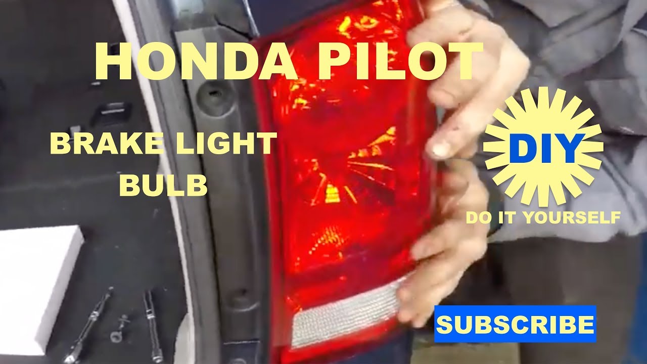 How to replace brake light Bulb on Honda Pilot - YouTube