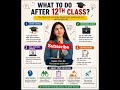 Best Courses After 12th (Science, Commerce &amp; Arts) What to do after 12th? #shortsTop Career Options