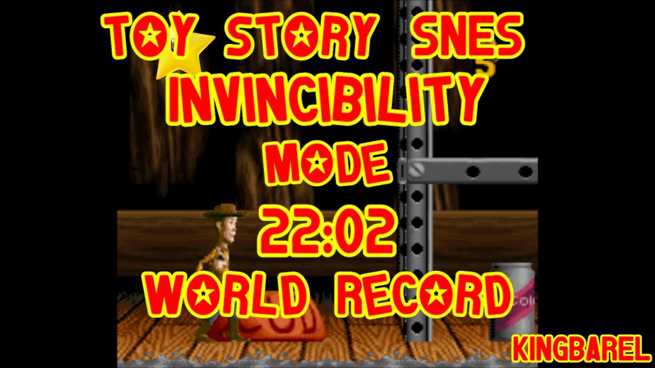 (World Record) Toy Story (SNES) - Invincibility Mode in 
