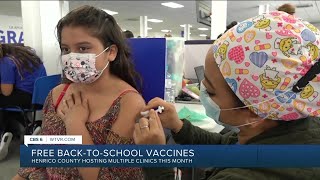 Henrico County schools offer free immunization clinics for students this month