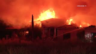 Phoenix Fire Battles Fully Involved House Fire