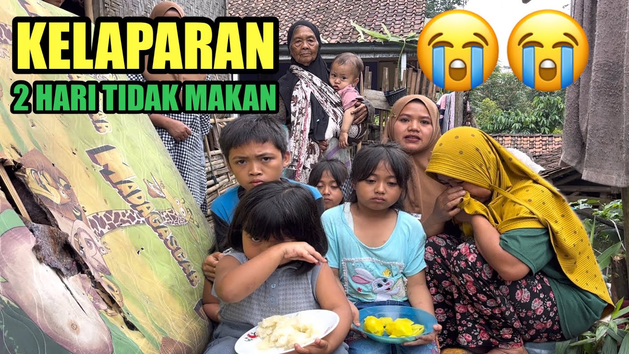 MEMPERIHATINKAN - SATU KELUARGA KELAPARAN DUA HARI HANYA MAMPU MAKAN SINGKONG DAN BUAH LIMUS