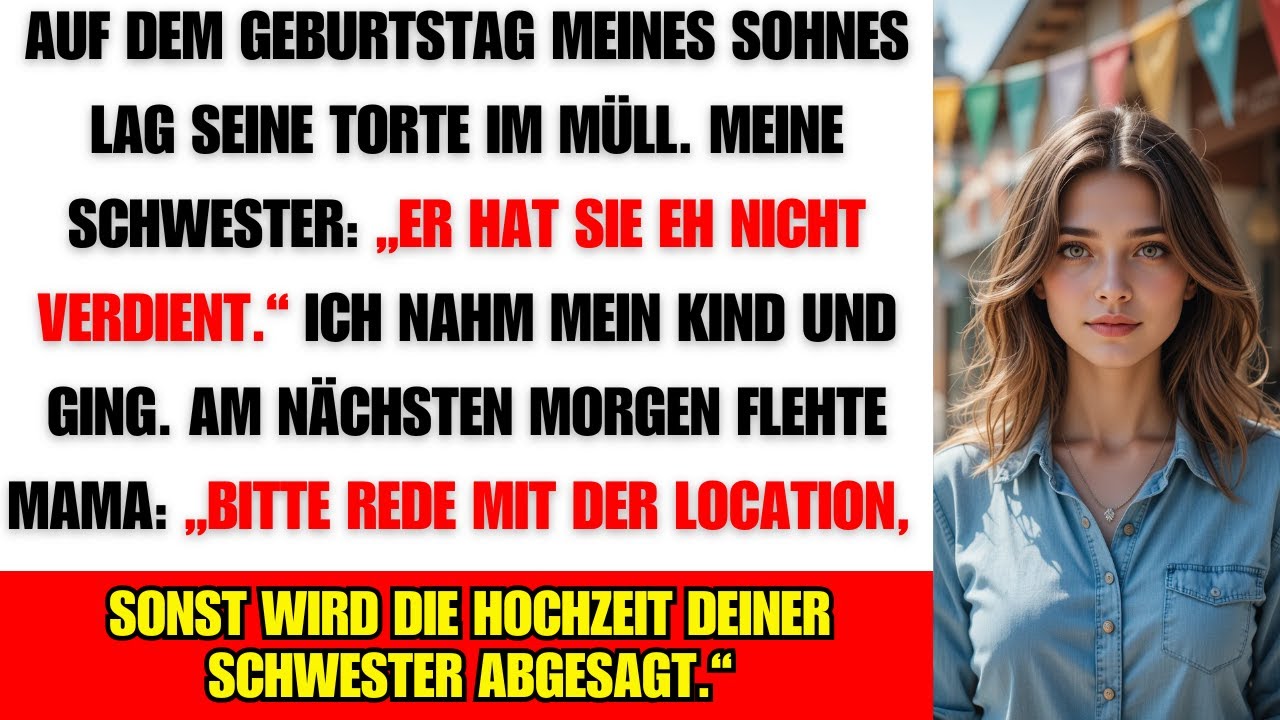 Bei Noahs Geburtstag fand ich seinen Kuchen im Müll – Meine Schwester lachte nur
