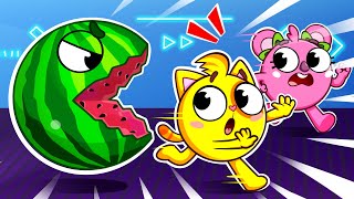 oh no fruit is chasing us kids songs nursery rhymes baby