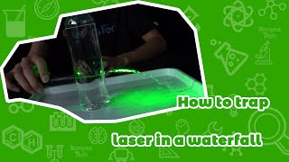 Laser Trapped in a Waterfall - Science Project