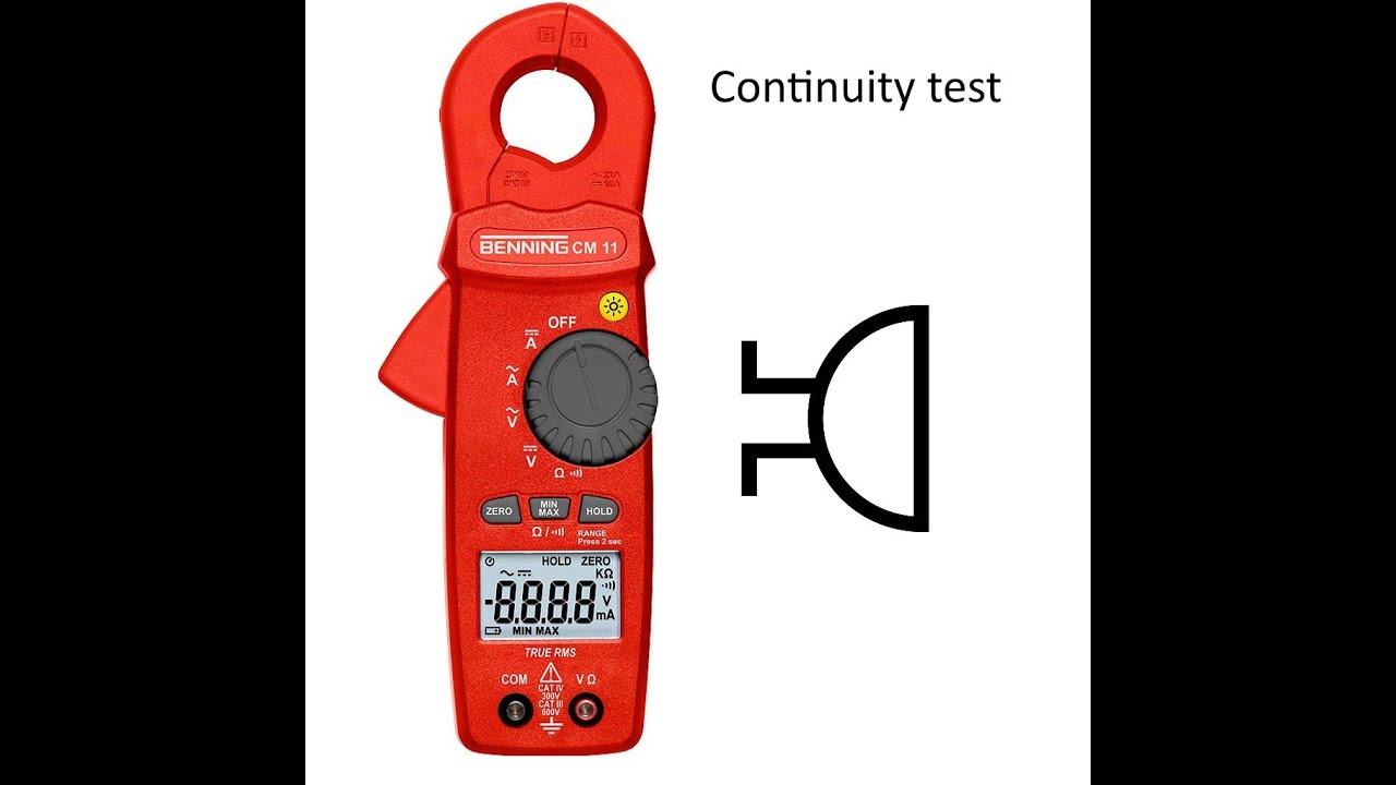 Benning CM11 continuity Test