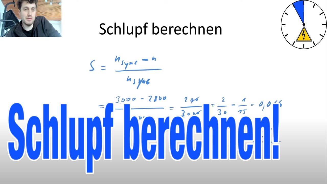 Schlupf berechnen - Drehstrommotor 