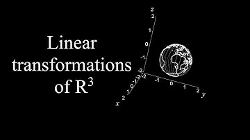 Linear transformations in 3D!