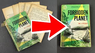 Vintage Paperback Repair - Can Forbidden Planet Be Saved? Cleaning + Restoring A 50