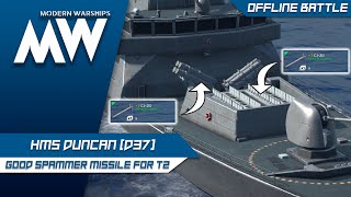 Modern Warships | HMS Duncan | Best missile ship for T2 | Offline gameplay screenshot 4
