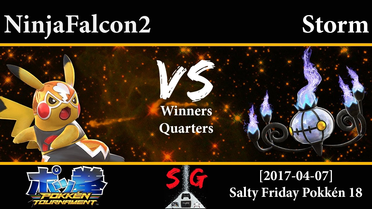 [2017-04-07] Pokkén - NinjaFalcon2 (Pikachu Libre) vs Storm (Chandelure, Shadow Mewtwo) WQ