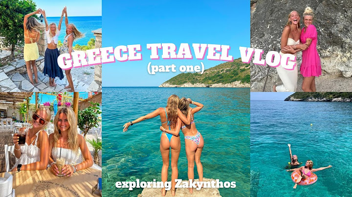 GREECE TRAVEL VLOG | exploring Zakynthos (swimming, zante town, dinner spots, etc.) | Charity Walton