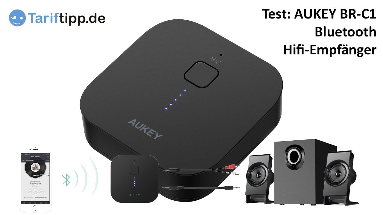 Aukey Br C1 Bluetooth Hifi Empfanger Aukey Test 2 Von 4 Deutsch Youtube