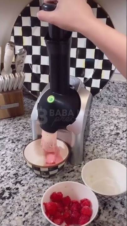 Yonanas Sorveteira Elétrica de Frutas Vegan Função Iogurte 200W CinzaPreto 220V