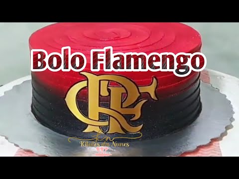 Bolo do Flamengo Chantininho / Vermelho / Preto / Lindo / Fácil / Time  Flamengo / Flamengo Team 