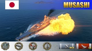 Победа на грани поражения: Musashi и его 8 фрагов | WoWS Replays