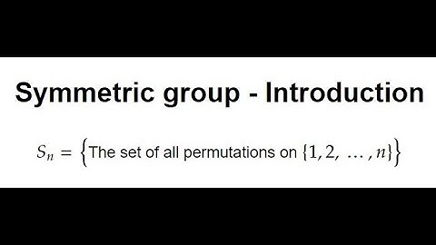 Introduction to symmetric group - Cycle Notation (1)