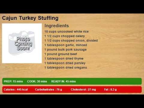Cajun Turkey Stuffing