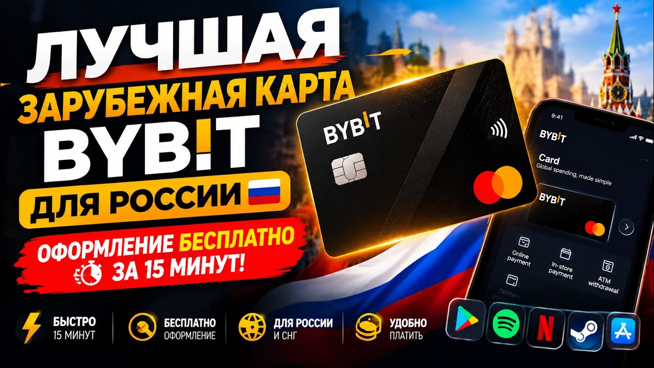 ЛУЧШАЯ зарубежная карта BYBIT для России 🇷🇺 ОФОРМЛЕНИЕ … — Transcript
