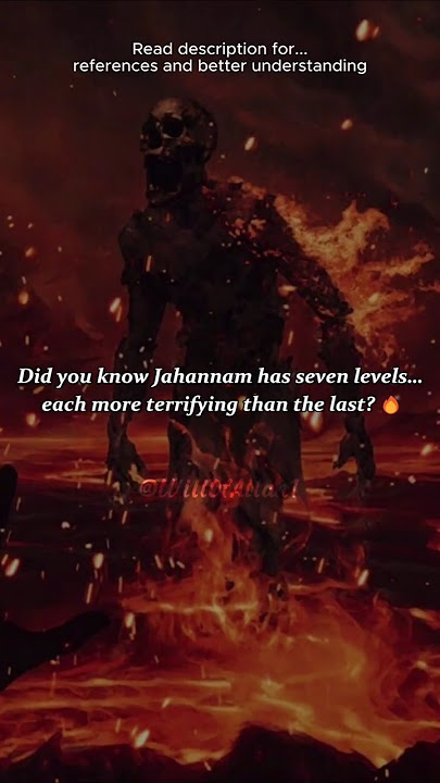 🔥 The Seven Levels of Jahannam – A Warning from Allah ﷻ #Jahannam #SevenLevelsOfJahannam #Hellfire
