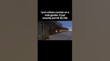 I put binary counter on a mob grinder