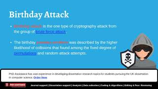 Cryptography Algorithm (Birthday Attack) - Phd Dissertation Writing Help