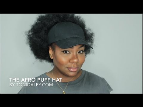 THE AFRO PUFF HAT BY TONIDALEY.COM 